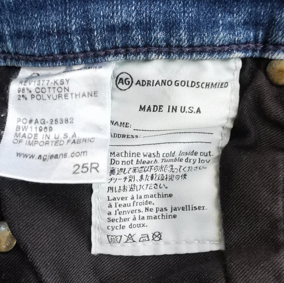 25R AG ADRIANO GOLDSCHMIED ANKLE JEANS EUC - Picture 4 of 7